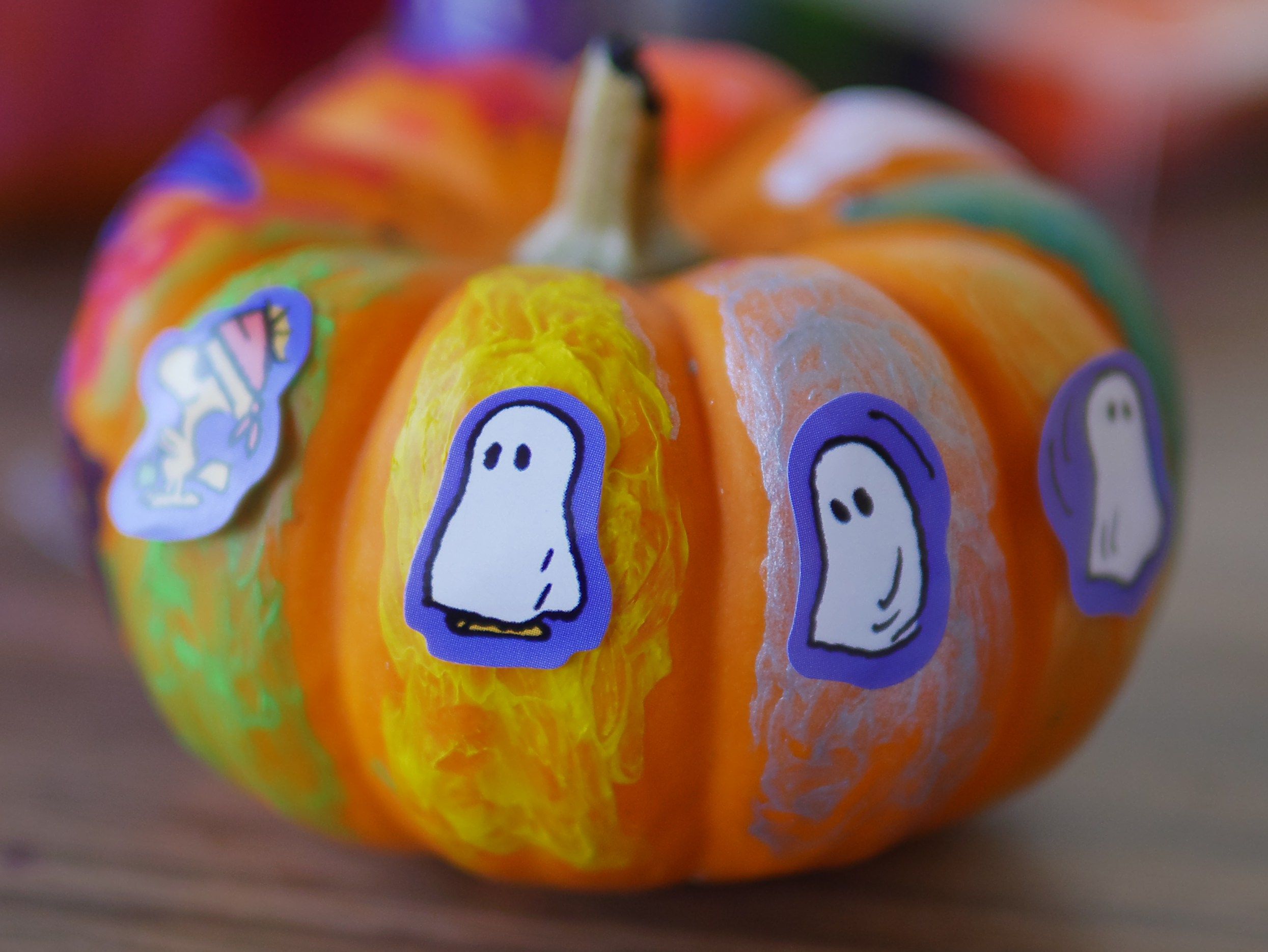 2490x1871 Mess Free Pumpkin Painting With Kwix Stix Pumpor Och - Free Pumpkin Painting