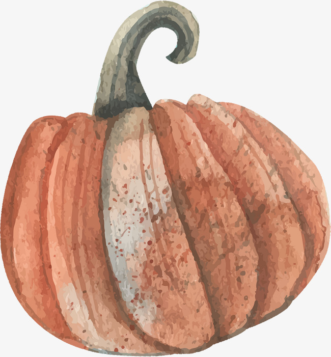 650x701 Watercolor Pumpkin Vector, Watercolor Painting, Pumpkin, Orange - Free Pumpkin Painting