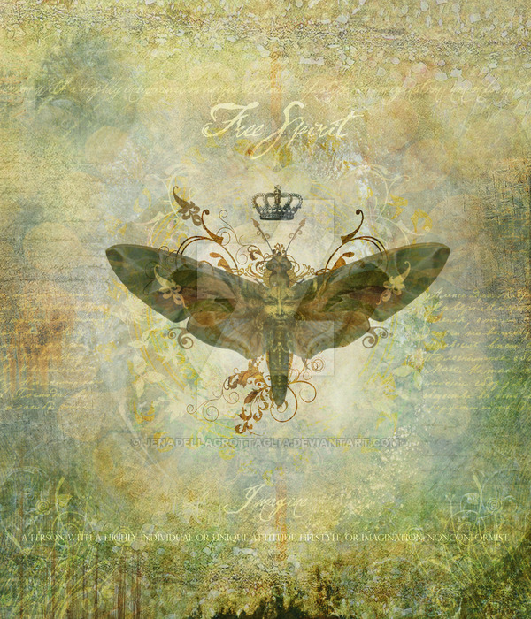 600x700 Free Spirit By Jenadellagrottaglia - Free Spirit Painting