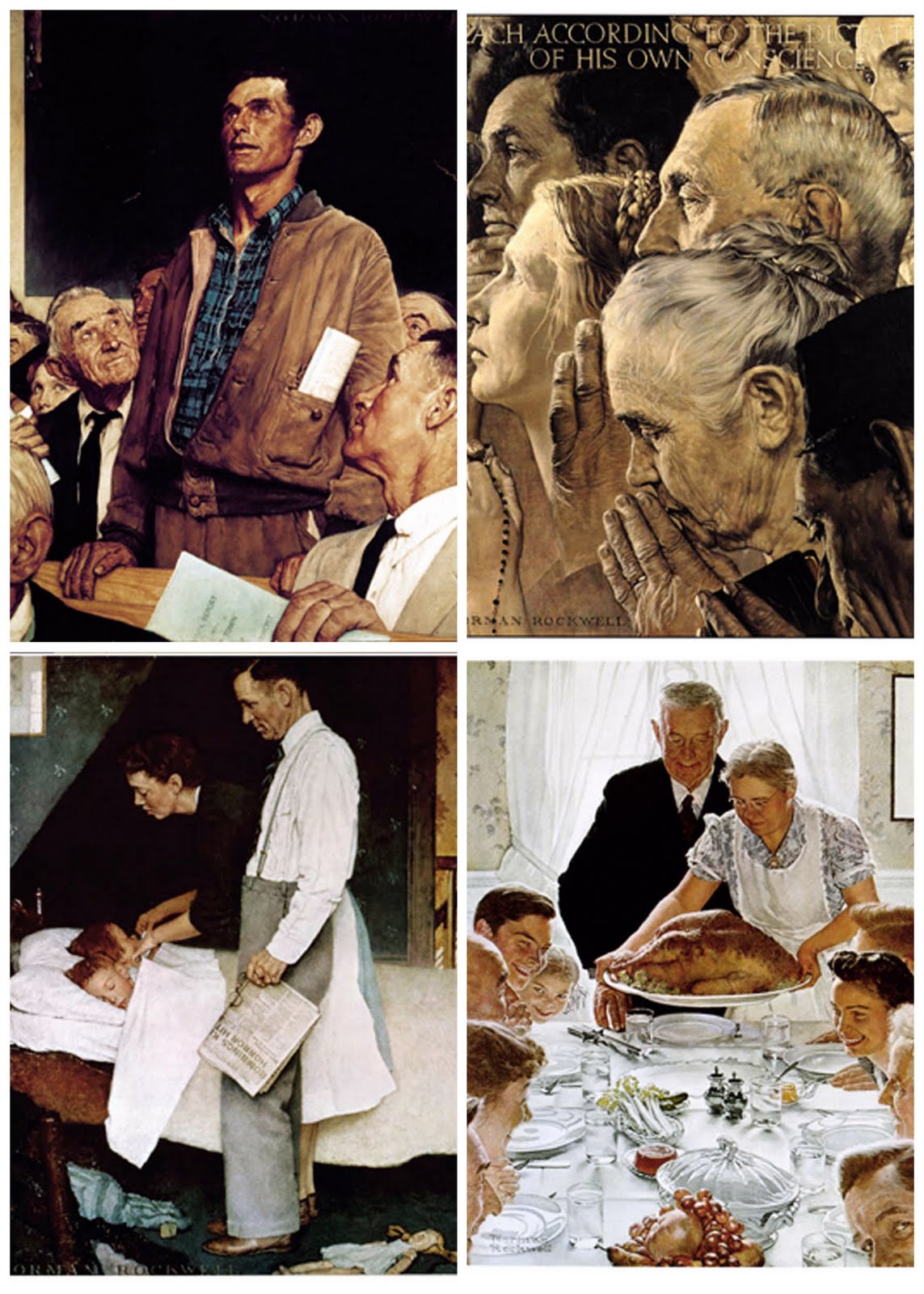 1143x1600 Norman Rockwell Freedom Of Speech, The Saturday Evening Post, C - Freedom Of Speech Painting