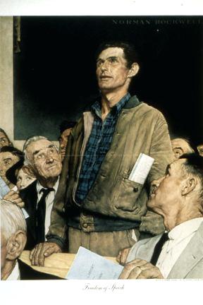 288x432 Wonderful Norman Rockwell Baseball Painting Freedom Of Speech - Freedom Of Speech Painting