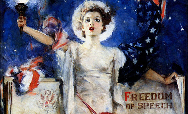 660x400 Celebrate The Bill Of Rights Edsitement - Freedom Of Speech Painting