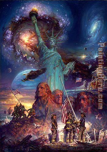 350x500 Cao Yong Freedom Painting Anysize 50% Off - Freedom Painting