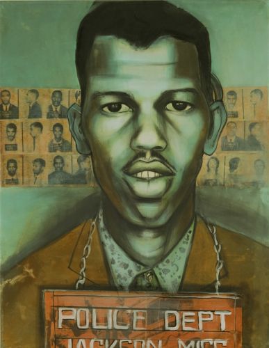387x500 Freedom Rider Ernest Rip Patton, Jr - Freedom Riders Painting