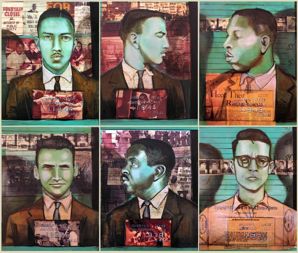 960x816 Artscene Charlotta Janssen - Freedom Riders Painting