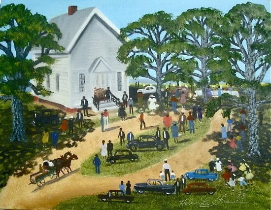550x426 Southern Picnic Painting - Freedom Riders Painting