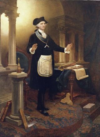 320x440 George Washington In Lexington Freemasonry - Freemason Painting