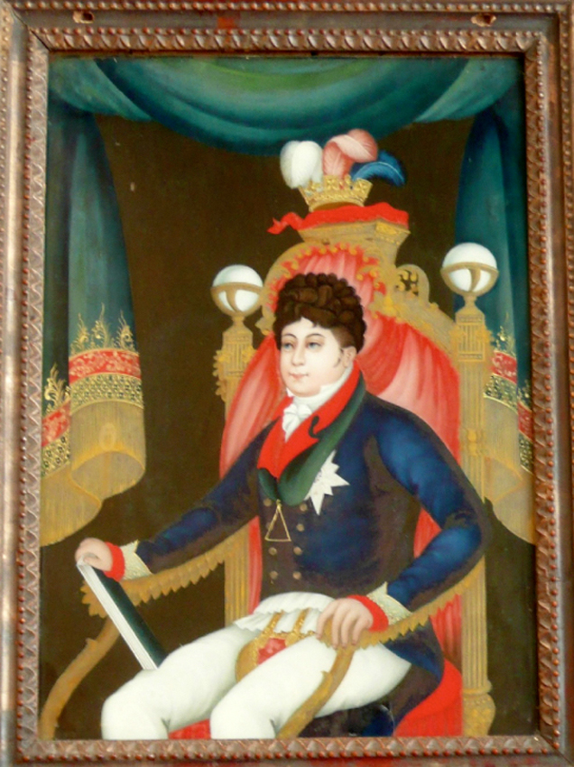 636x850 Mason Museum Buys Rare Glass Painting Of Grand Master - Freemason Painting