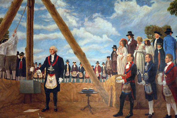 610x407 Masonic Art - Freemason Painting
