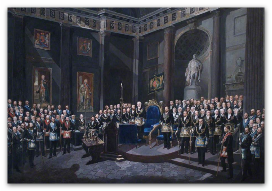 943x662 Oil Paintings - Freemason Painting