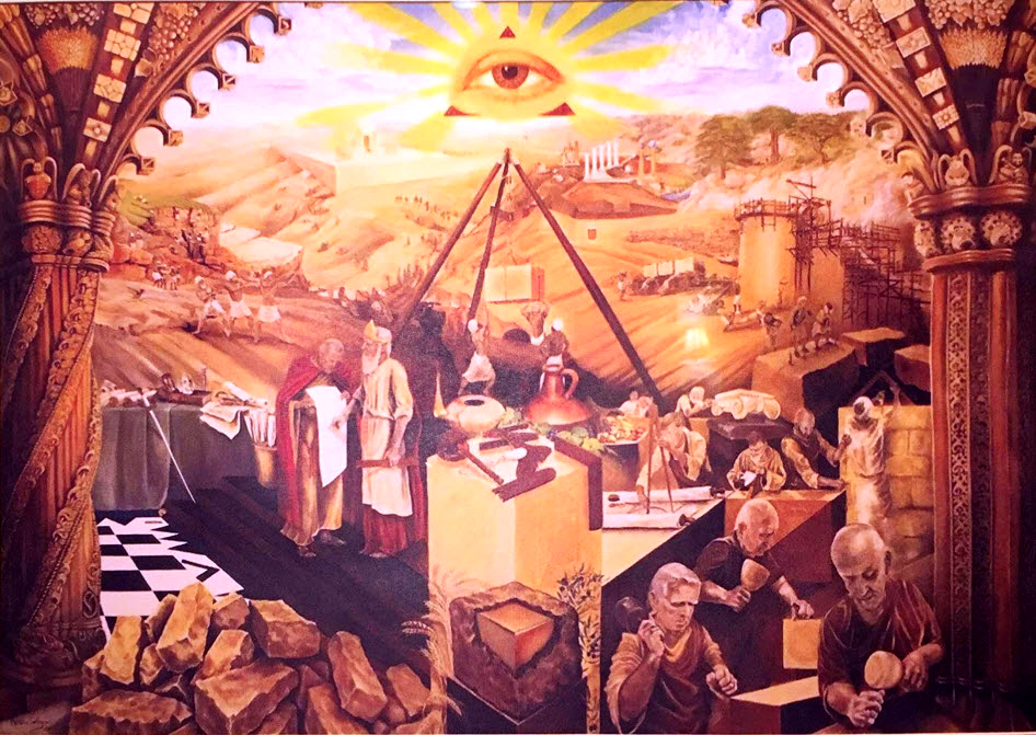 946x671 Siloam Lodge No. 399 - Freemason Painting