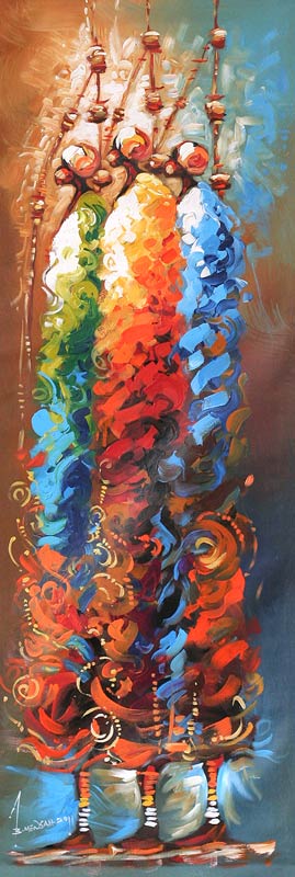 269x800 Modern And Freestyle Painting From Africa - Freestyle Painting