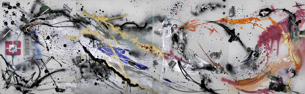 1200x371 Frozen Memories Of A Pixel Thug Freestyle Painting, 2005 - Freestyle Painting