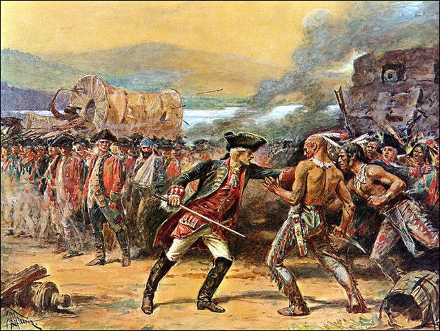 638x480 French And Indian War - French And Indian War Painting
