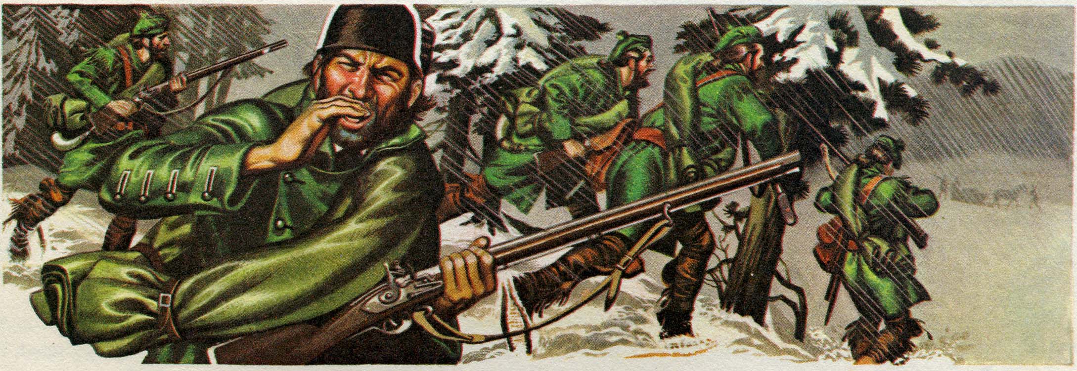 2178x751 Galloping Major Wargames - French And Indian War Painting