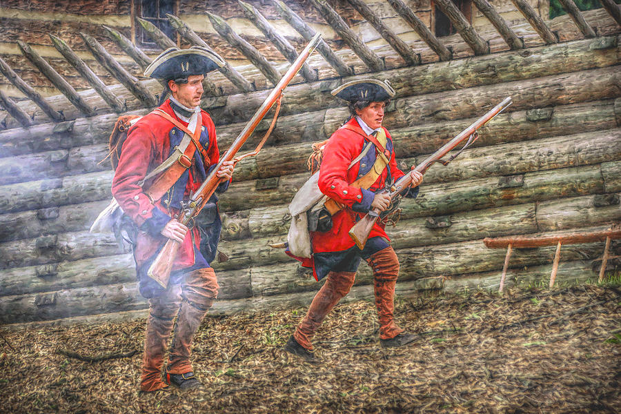 900x600 Attack On Fort Ligoner French And Indian War Digital Art By Randy - French And Indian War Painting