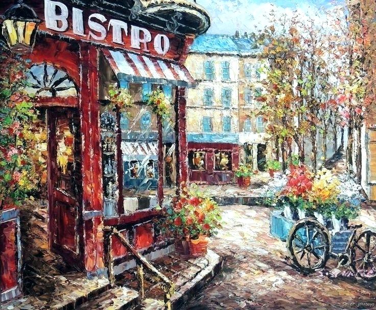 French Bistro Painting at PaintingValley.com | Explore collection of ...