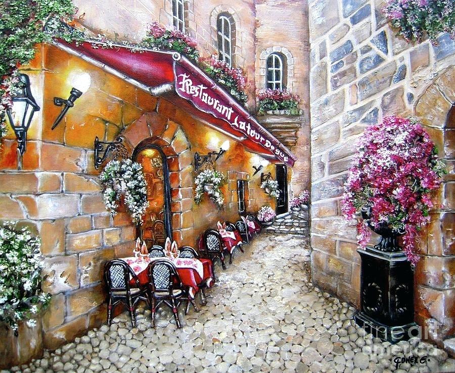900x739 French Restaurant Painting By Artisanal Bistro Bistro - French Bistro Painting