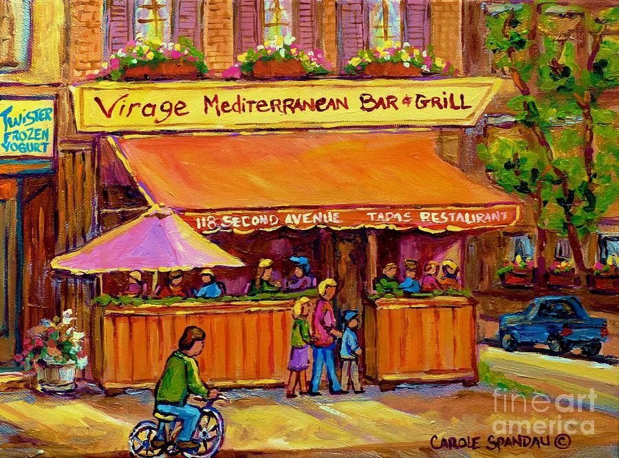 900x667 Virage Mediterranean Bar French Bistro East Village 2nd Ave New - French Bistro Painting