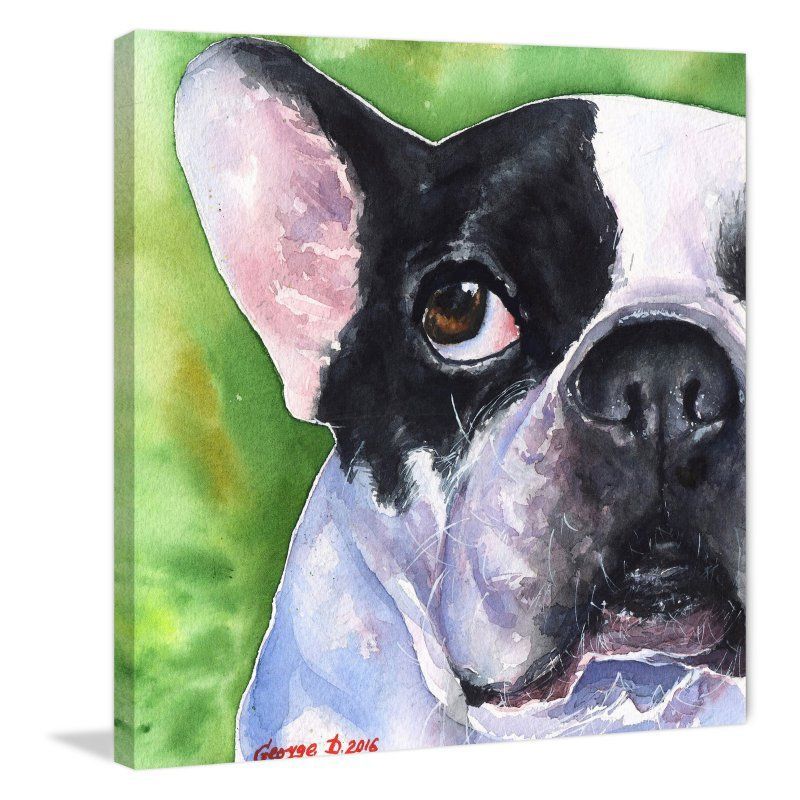 French Bulldog Painting at PaintingValley.com | Explore collection of ...