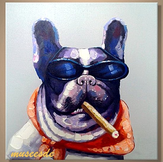 550x544 Museesde Rakuten Global Market Dog Painting Painting Painting - French Bulldog Painting