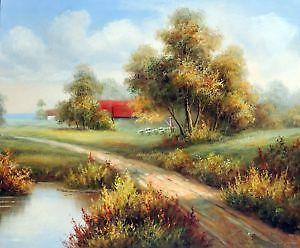 300x248 French Oil Painting Ebay - French Country Painting