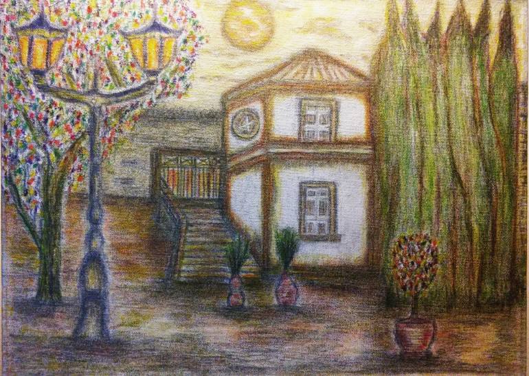 770x548 Saatchi Art French Country Sunset Painting By Darren Baylor - French Country Painting