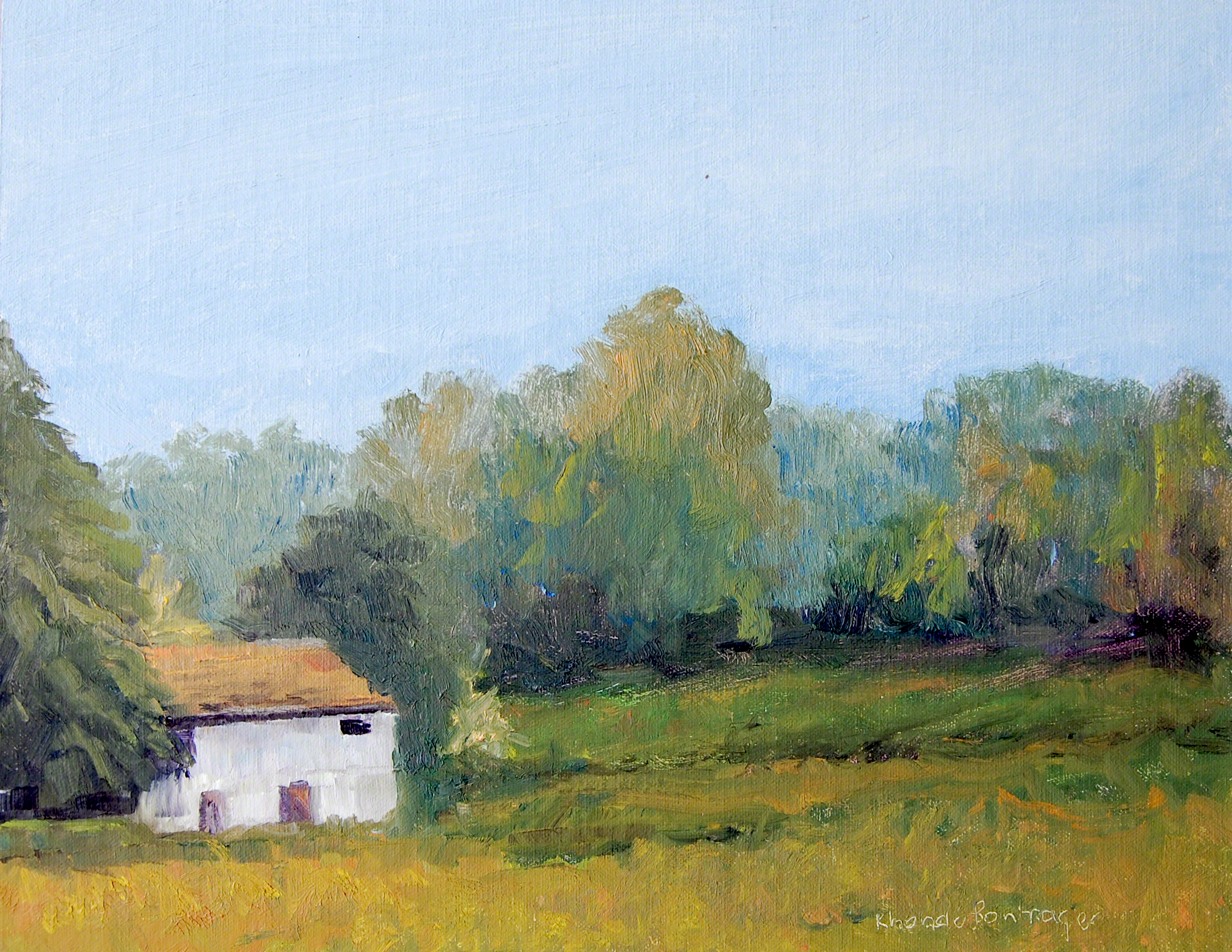 2173x1680 French Countryside Art By Rhonda Bontrager - French Countryside Painting