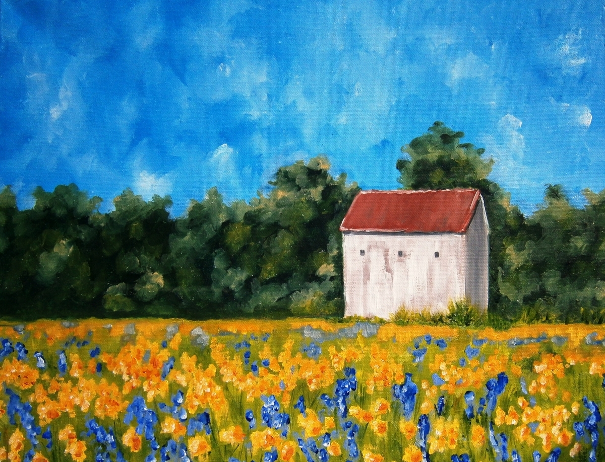 1200x918 Landscape Oil Paintings French Countryside By Sandi Parker Fine Art - French Countryside Painting