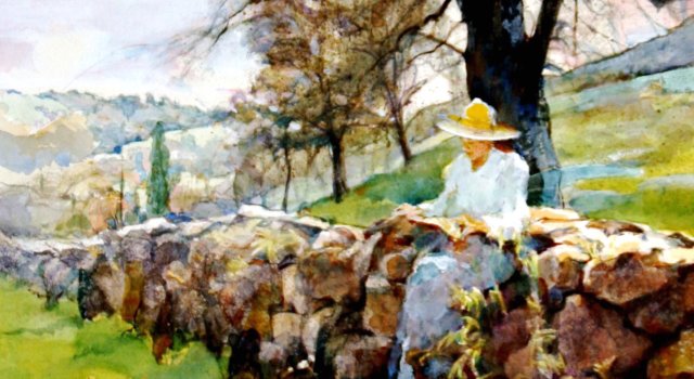 640x350 Paintings Of The French Countryside Amp Italian Villas Margaret - French Countryside Painting