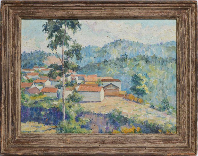 768x606 Unknown - French Countryside Painting