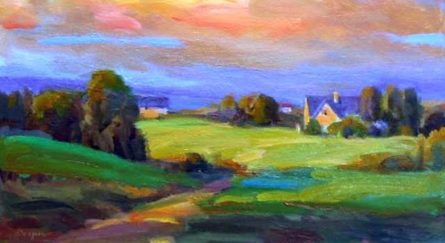 640x350 French Countryside Painting Margaret Cosper Portrait And Fine - French Countryside Painting