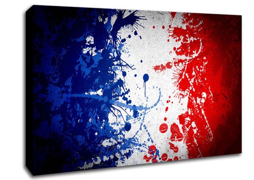 848x599 French Flag Grunge World Flags Canvas Stretched Canvas - French Flag Painting