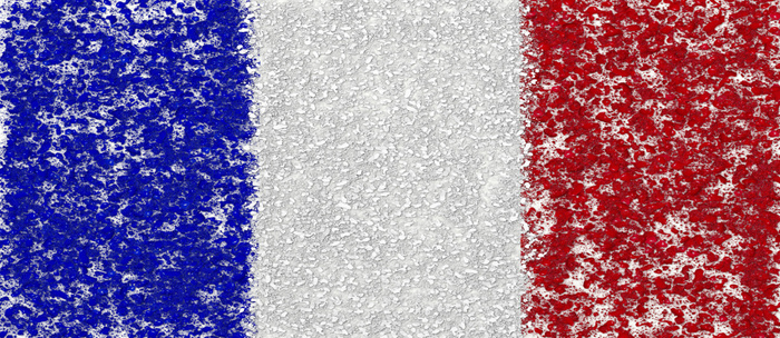 700x304 French Flag Splatter Painting Coffee Mug By Printpix Society6 - French Flag Painting