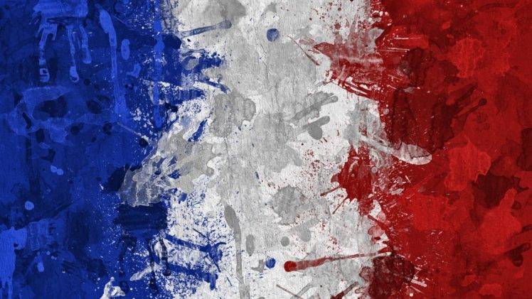 748x421 France, Blue, White, Red, Flag, Painting, Artwork, Flag French - French Flag Painting