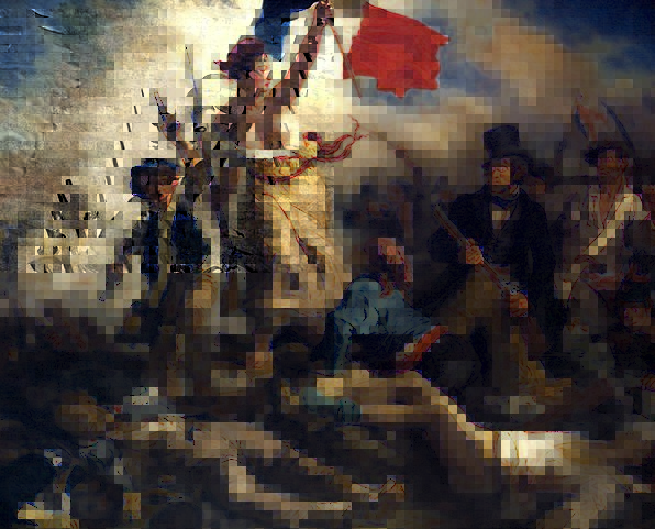 596x481 France, Civil War, French Revolution, Flag, Freedom, Liberty - French Flag Painting