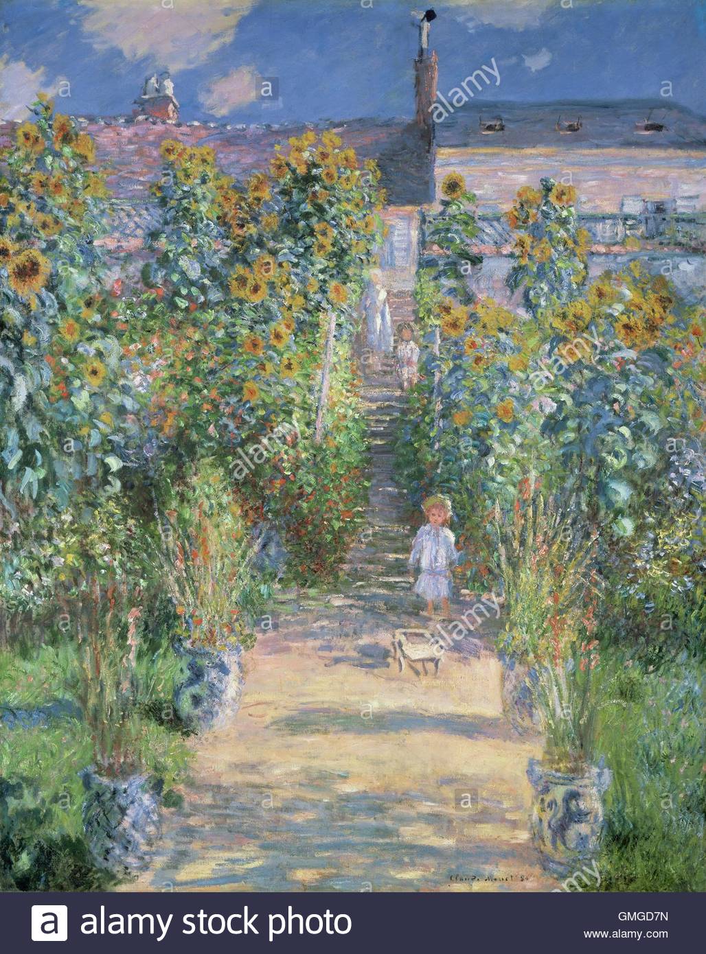 1028x1390 The Artist's Garden - French Garden Painting