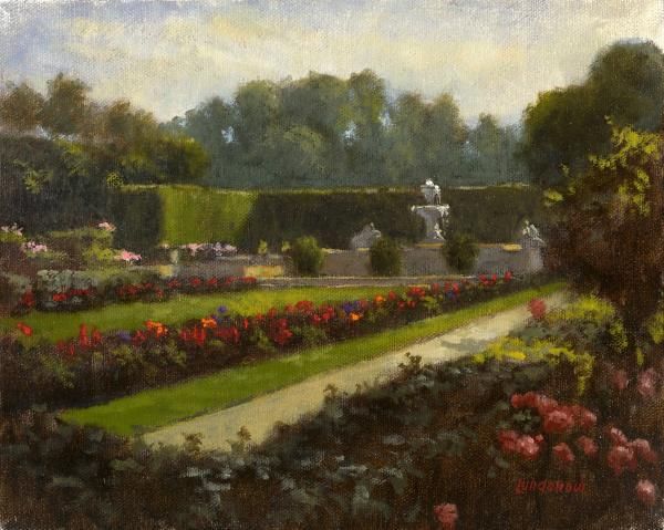 600x479 French Garden Painting Narrow Gates, Lit Paths Amp Doors - French Garden Painting