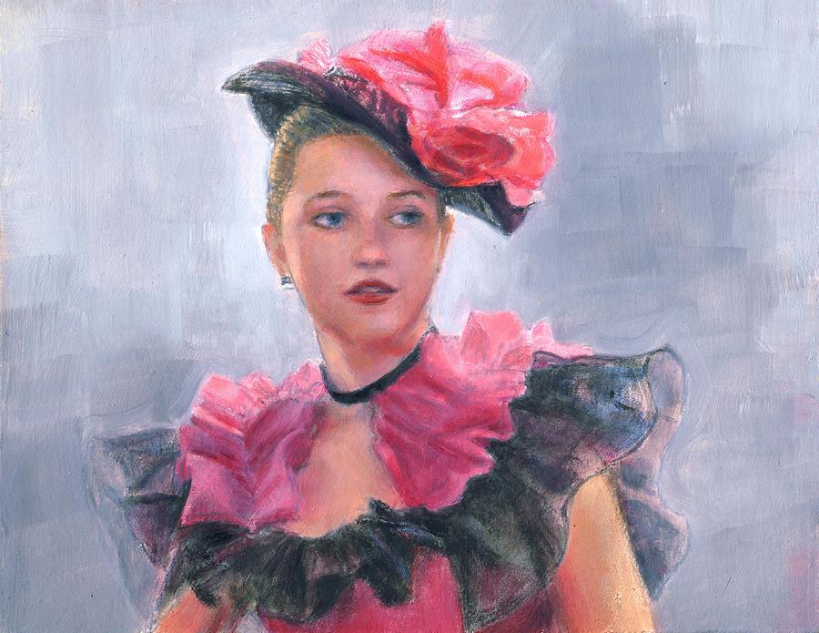 900x695 French Girl Painting By Sue Halstenberg - French Girl Painting