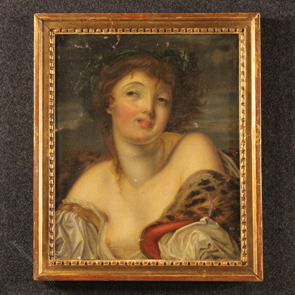 1000x1000 Antiques Atlas - French Girl Painting