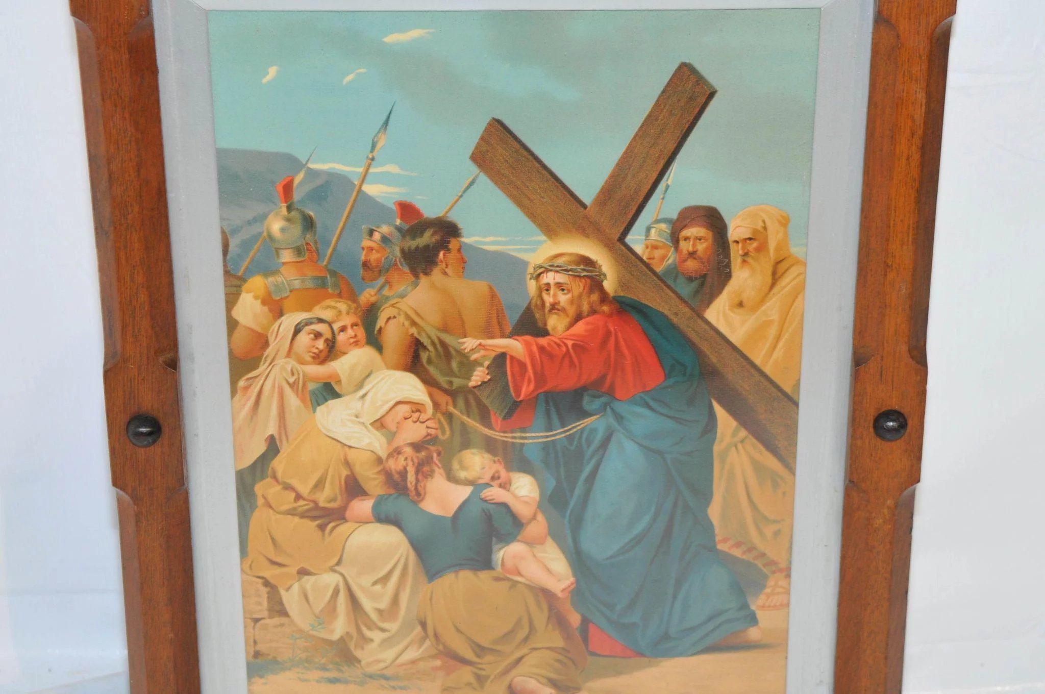 2048x1360 Large French Gothic Church Station Of The Cross No. 8 Or Gothic - French Gothic Painting