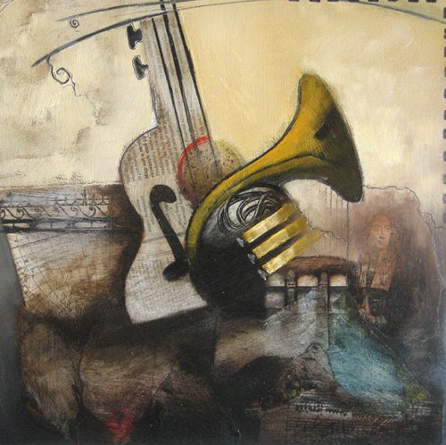 500x498 Emanuel Mattini Renjeau Galleries - French Horn Painting
