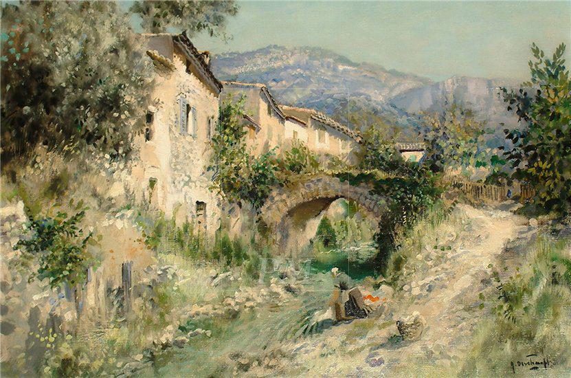 831x550 Provence Landscape Painting By Gabriel Deschamps French Artist - French Landscape Painting