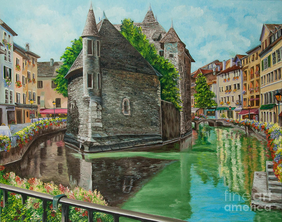 900x707 Annecy The Venice Of France Painting By Charlotte Blanchard - French Painting