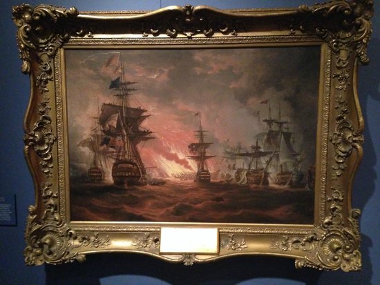 550x413 Oil Painting, Defeat Of French L'Orient Near Alexandria - French Park Painting