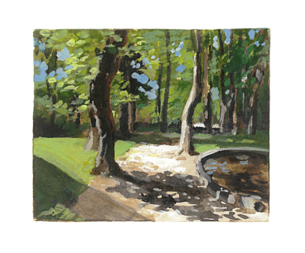 1000x831 French Park - French Park Painting