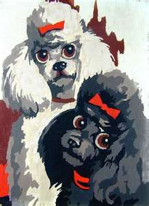 218x300 Going To Try To Paint This One Minus The White Dogs The Black - French Poodle Painting
