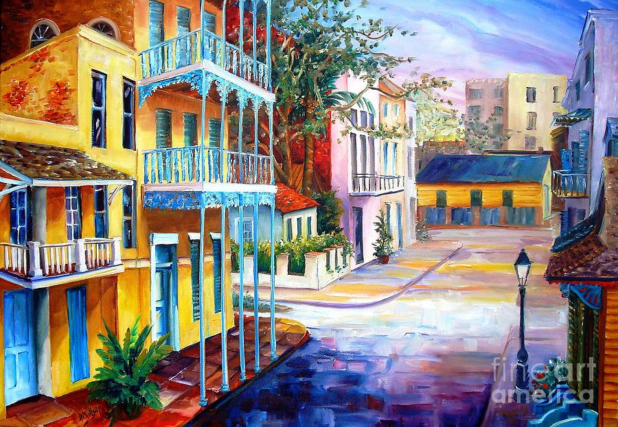 900x623 French Quarter Sunrise Painting By Diane Millsap - French Quarter Painting