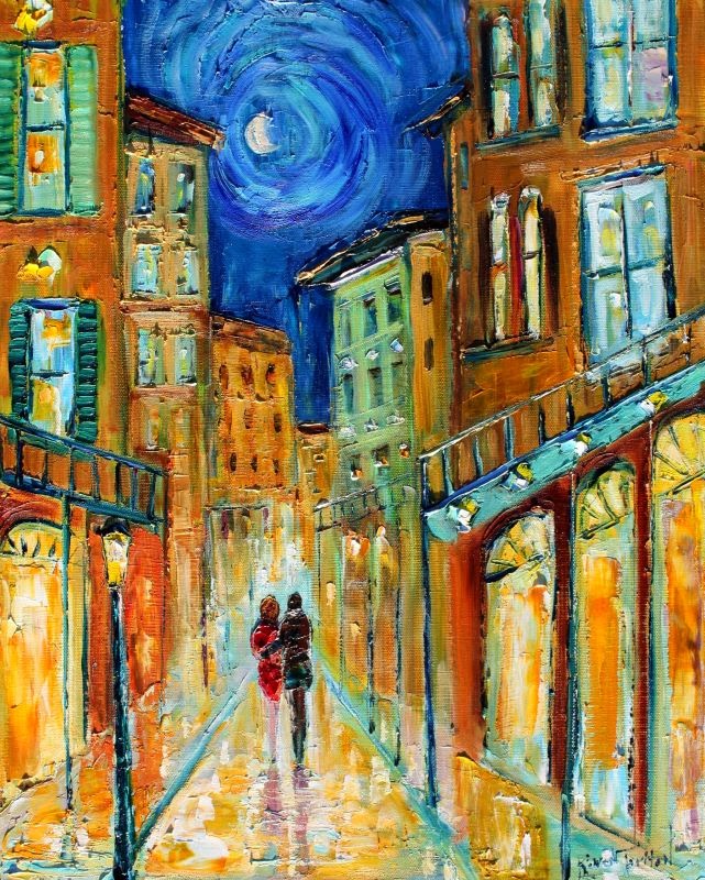 641x800 Karen Tarlton Original Oil Paintings New Orleans French Quarter - French Quarter Painting