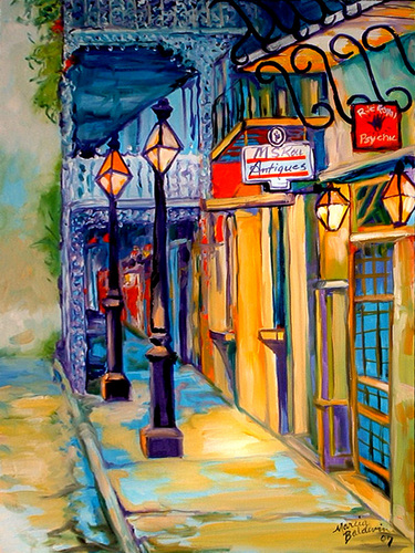 375x500 Painting French Quarter Morning (Original Art By Marcia Baldwin) - French Quarter Painting